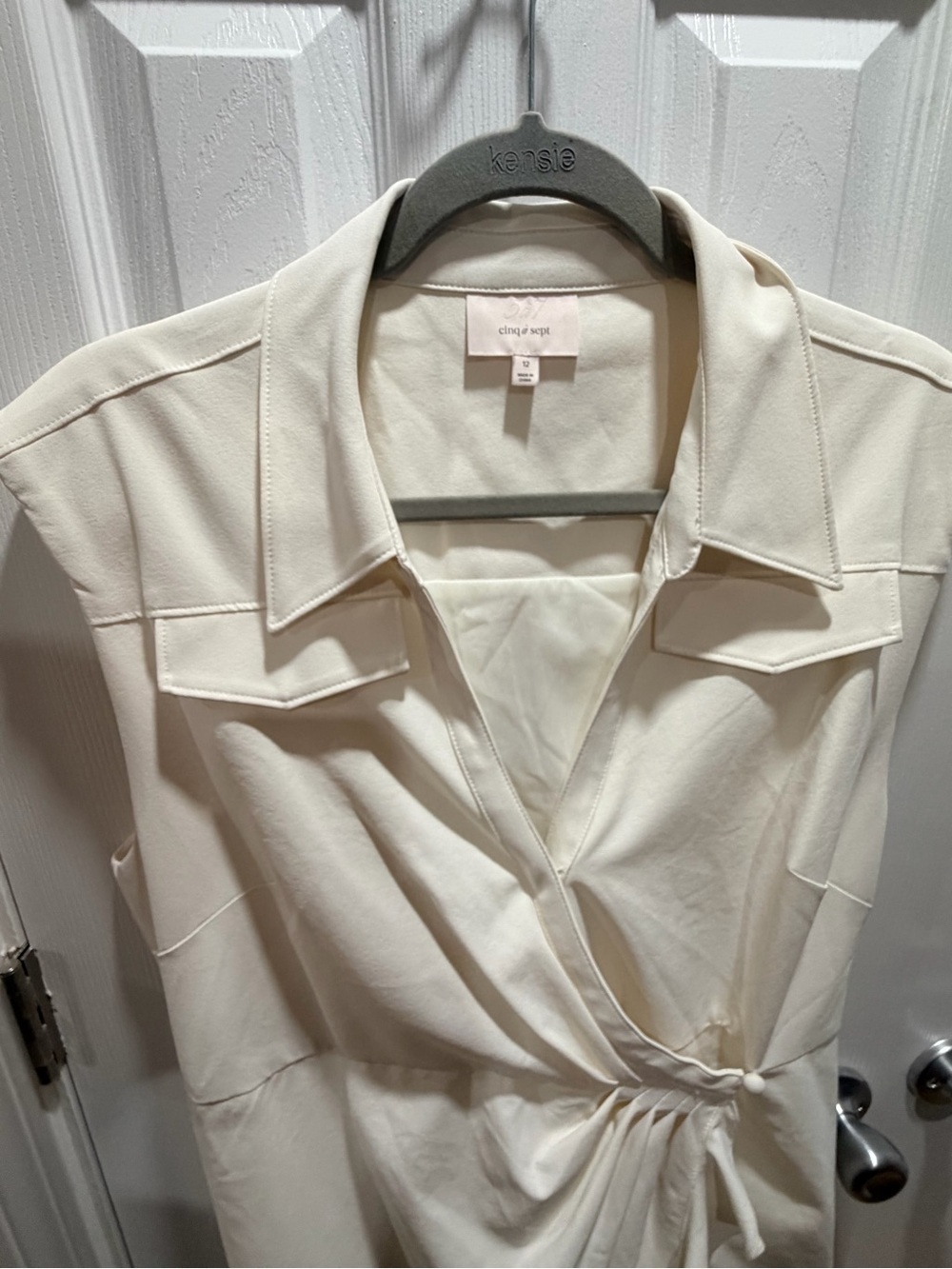 Zenni Ruffle Sleeveless Wrap Dress - Picture 8 of 14